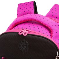 Школьный рюкзак Grizzly RG-367-2 (черный/розовый)