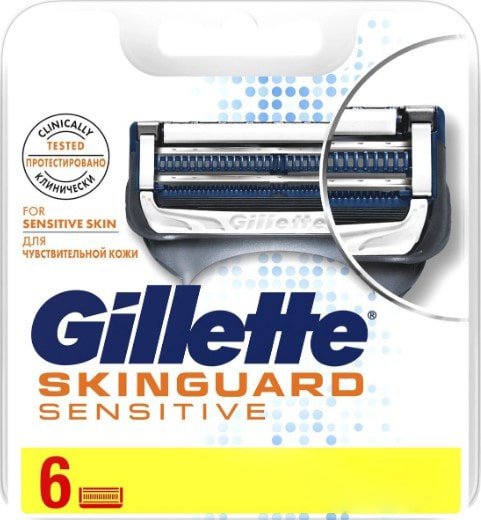 

Сменные кассеты для бритья Gillette Skinguard Sensitive (6 шт) 7702018488322