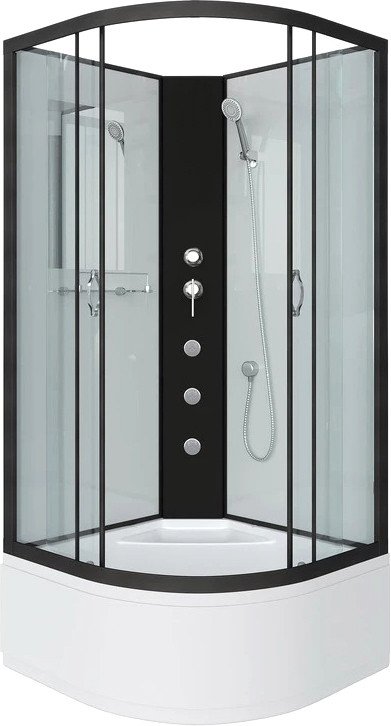Душевая кабина Niagara Classic NG-6709-14BKG 100x100x200 (прозрачное стекло/черный)