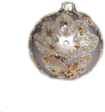 Елочная игрушка Орбитал Шар Д-368 200-073-1 (8см, серый матовый)