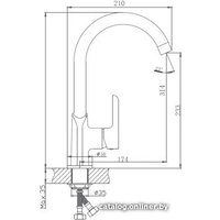 Смеситель Haiba HB70805-8 (белый)