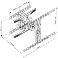 Кронштейн Multibrackets M VESA Flexarm L Full Motion Dual