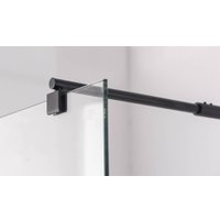 Душевая стенка Saniteco Walk-In SN-W6TB80 (80x200, прозрачное стекло, черный профиль)