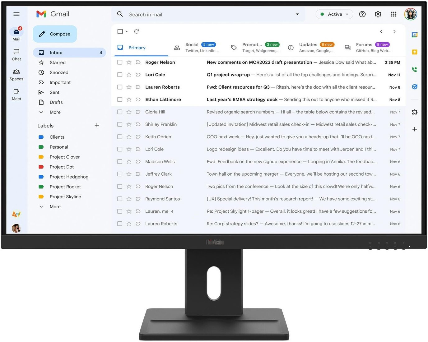 Монитор Lenovo ThinkVision E27-40 64BCMAT4EU