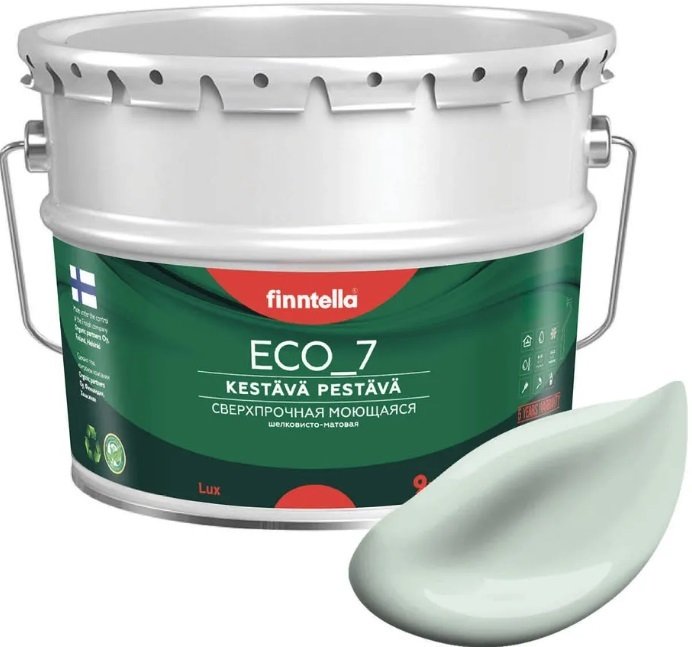 

Краска Finntella Eco 7 Vetta F-09-2-9-FL039 9 л (бледно-бирюзовый)