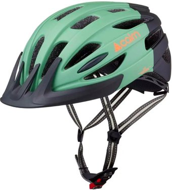 Cпортивный шлем Cairn Fusion LED USB (S, зеленый/черный)
