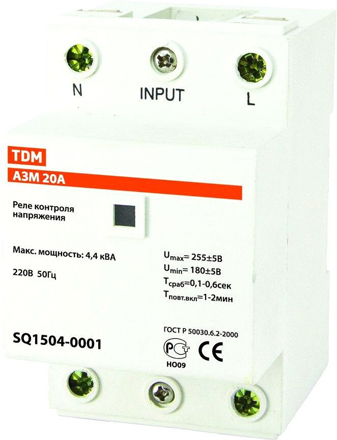 

Реле напряжения TDM Electric SQ1504-0003