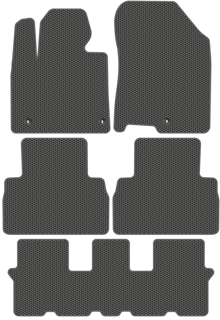 

Комплект ковриков для авто Alicosta Hyundai Santa Fe IV (suv 7 мест / TM) +3 ряд 2018 - 2021 (серый)