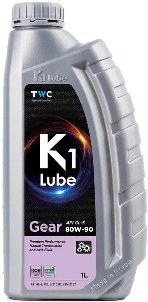 Трансмиссионное масло K1 Lube Gear GL-5 80W-90 1л