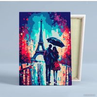 Картина по номерам Red Panda Париж под дождем p55032