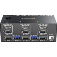KVM переключатель USBTOP 2х3 HDMI/DisplayPort 8K USB3.0