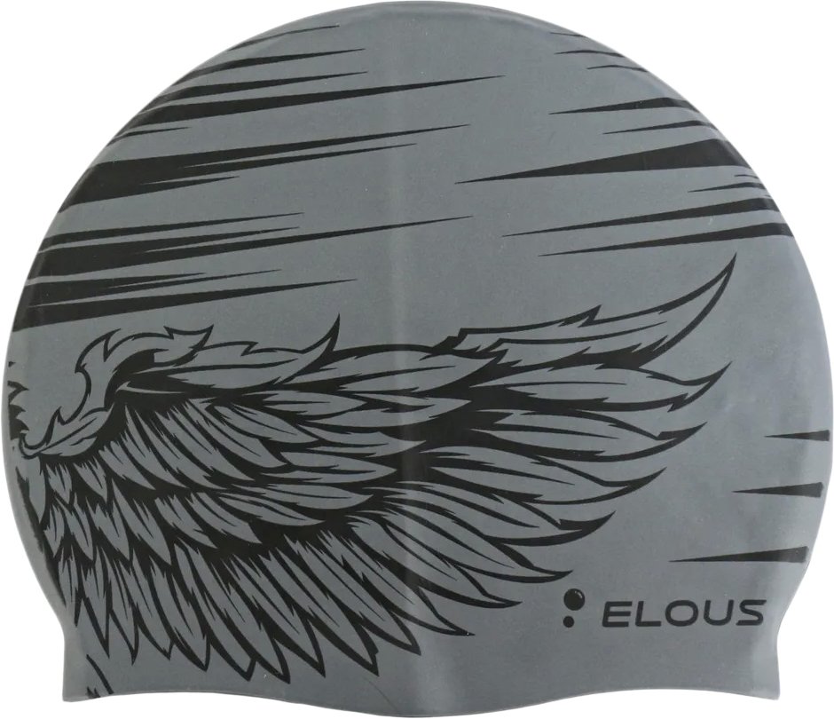 

Шапочка для плавания Elous EL0011 (Big Wing, серый)