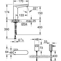Смеситель Grohe Eurosmart Cosmopolitan E 36421000