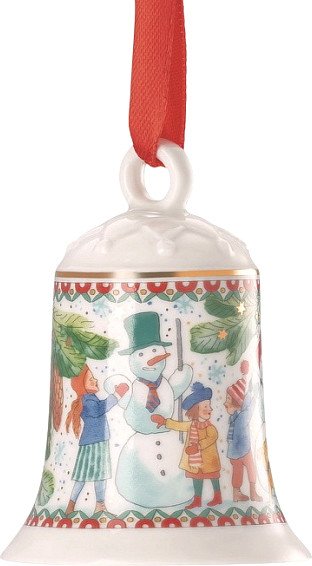 

Елочная игрушка Hutschenreuther Christmas Games Колокольчик. Лепим снег-ка 02250-722200-27920