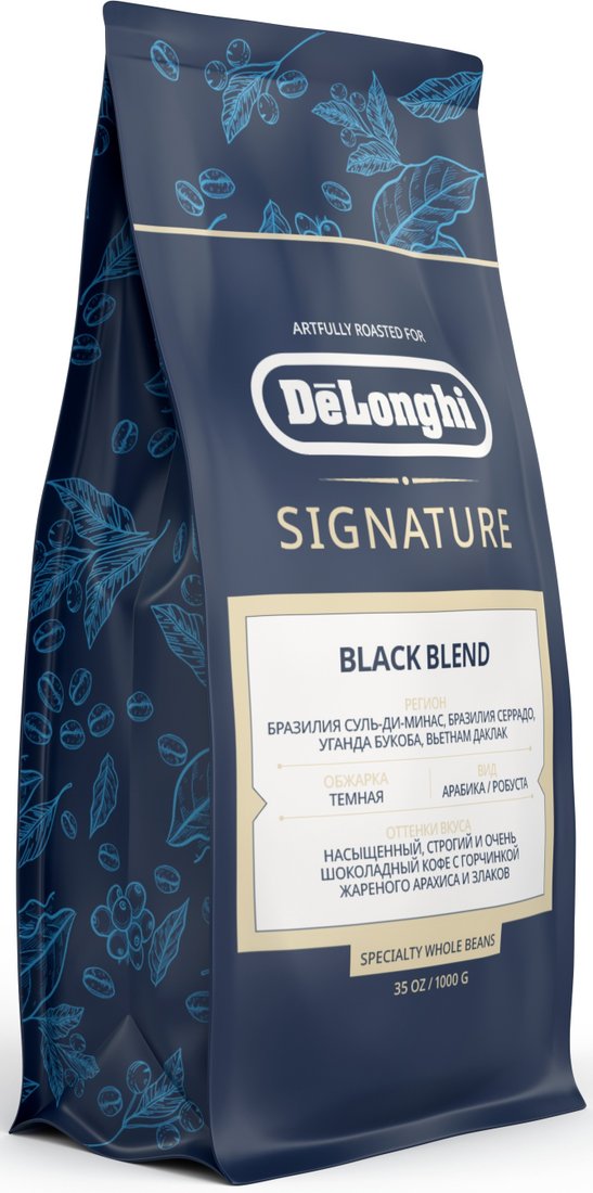 

Кофе DeLonghi Signature Black зерновой 1 кг