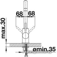 Смеситель Blanco Mili 525130 (серый беж)