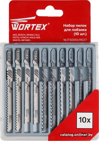 Набор оснастки для электроинструмента Wortex WJTS000U11027 (10 предметов)