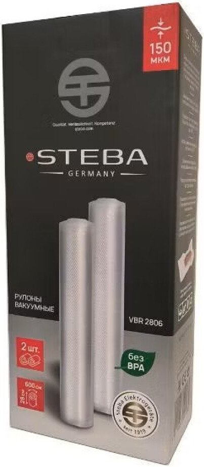 

Рулоны вакуумной пленки Steba VBR 2806 (28 x 600 см, 2 шт)