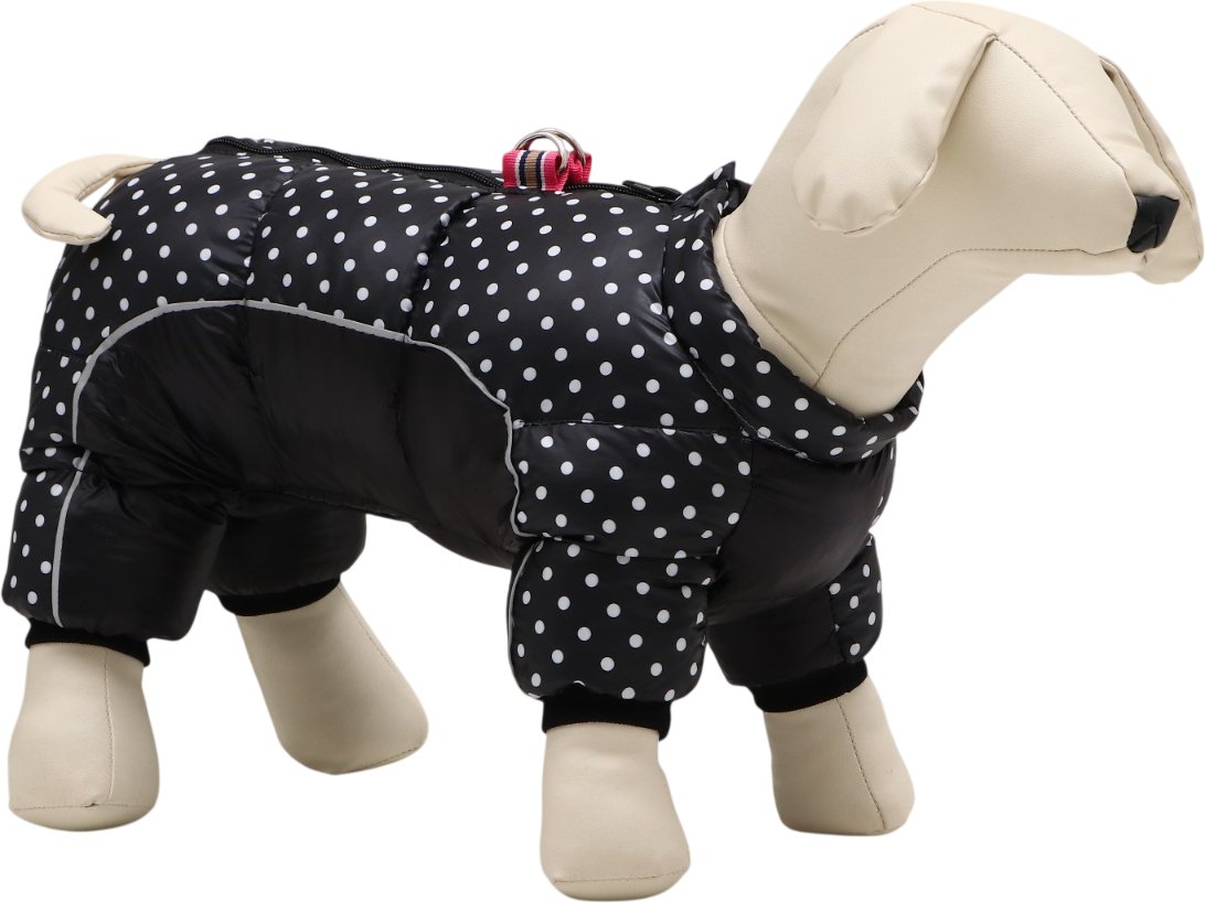 

Комбинезон для животных Пижон Горошек 7980729 (р.18, черный)