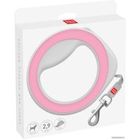 Поводок-рулетка Wau Dog 81277 (светло-серый/розовый)
