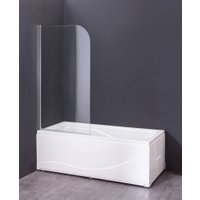 Стеклянная шторка для ванны Saniteco SN-21 140x80 (прозрачное стекло)