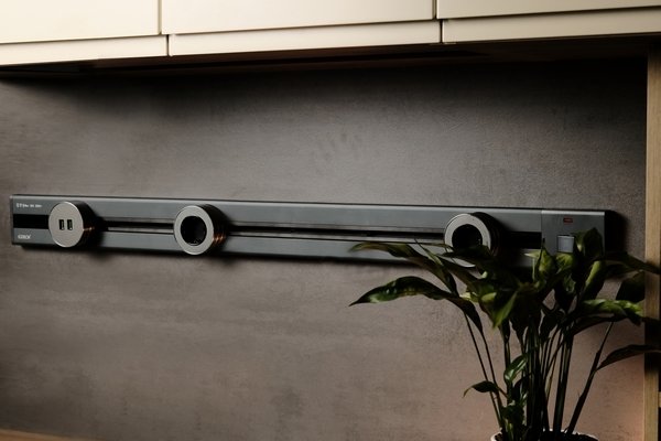 

Трековая розетка AVEL шинопровод 100 см + 2 ЕВРО розетки + 1 USB (серый)