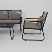 Набор садовой мебели AksHome Gardenia (черный)