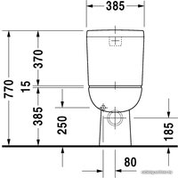 Унитаз напольный Duravit D-Code [211109+092710+006731]