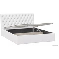 Кровать Трия Скарлет универсальная тип 1 с ПМ и заглушиной 160x200 (кожзам белый)
