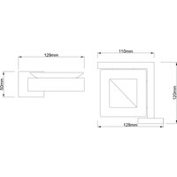 Набор аксессуаров для ванной Lauter 21SH71061 + 21SH71051 + 21SH71071 + 21SH71011 (Chrome, 4 предмета)