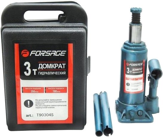 

Бутылочный домкрат FORSAGE F-T90304S 3т