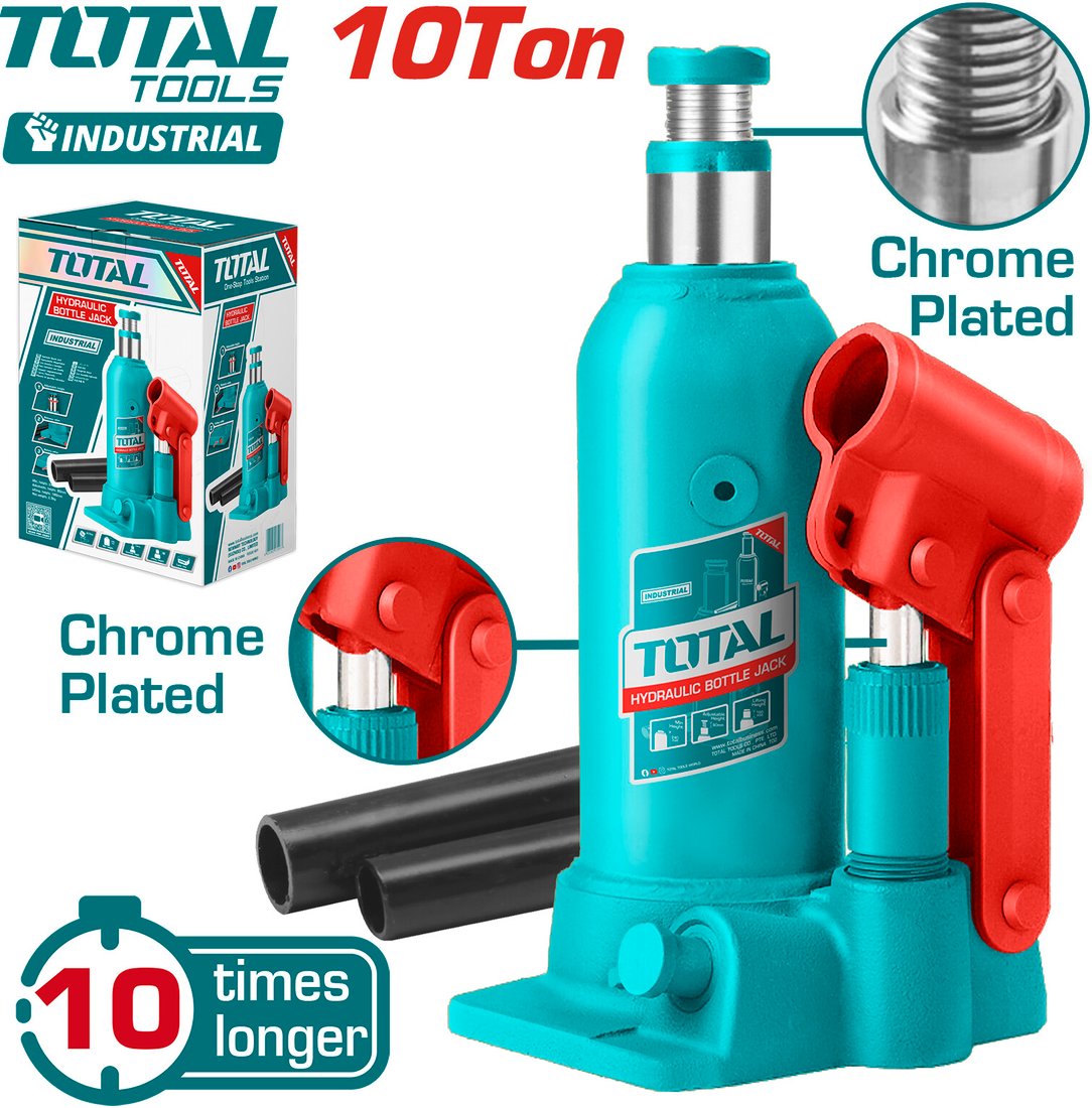 

Бутылочный домкрат Total THT109104 10т