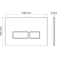 Унитаз подвесной Roxen Antares 530185-02 в комплекте с инсталляцией StounFix Dual Fresh 6 в 1 966628 (кнопка: бежевый)