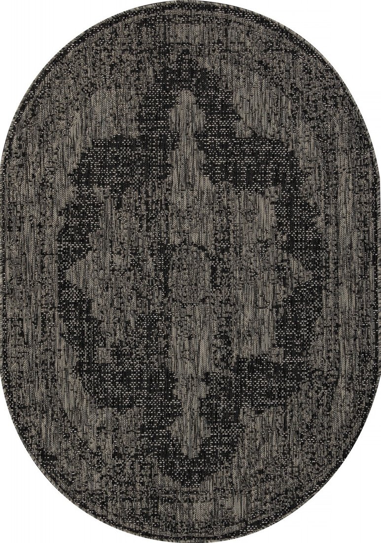 

Циновка Merinos Kair S129-OVAL-BLACK-GRAY (1.2х1.7)