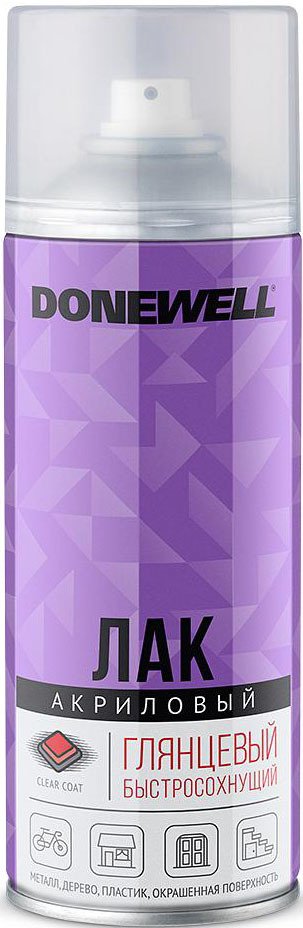 

Лак Donewell DW-9002 акриловый универсальный 0.52 л (глянцевый)