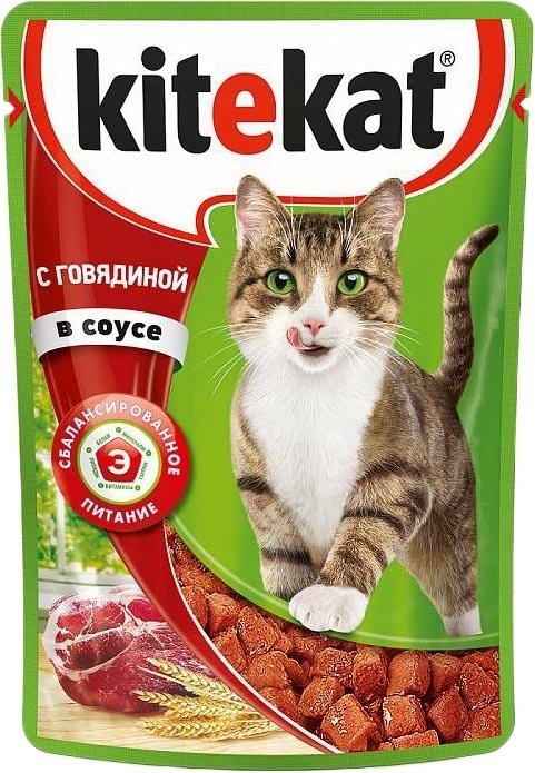 

Пресервы Kitekat с говядиной в соусе 85 г