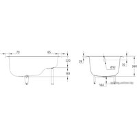 Ванна BLB Europa Mini 120x70