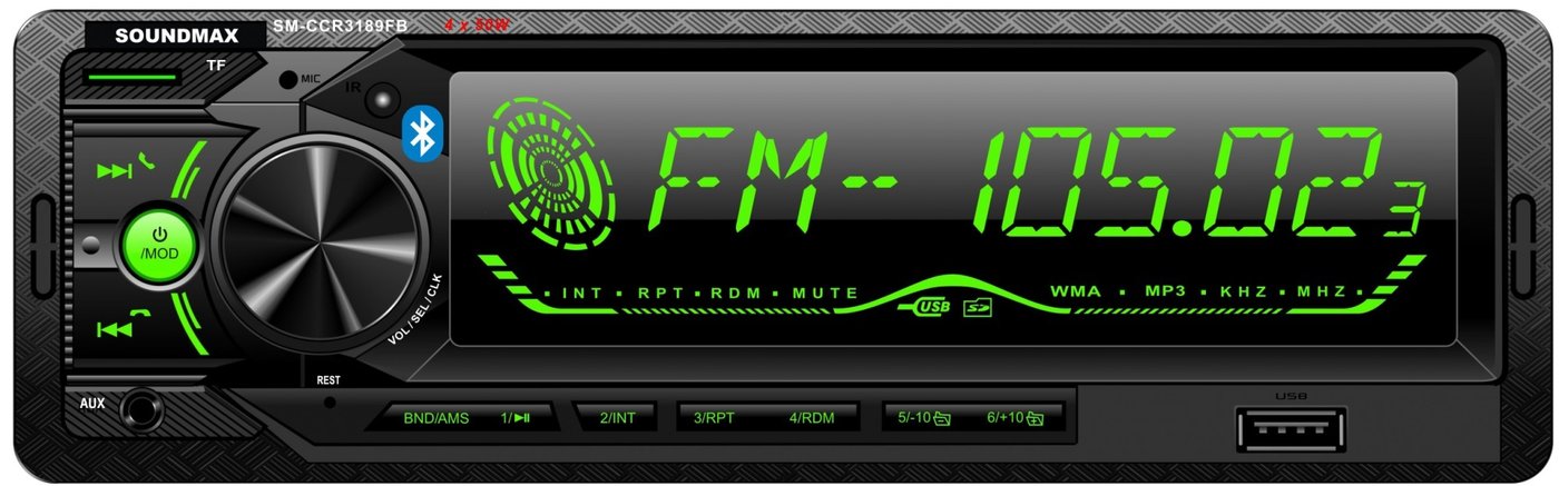 

USB-магнитола Soundmax SM-CCR3189FB