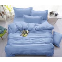 Семейный комплект постельного белья Реноме Семейный Оливковая коллекция Васильковый 15-4031 (поплин однотонный)