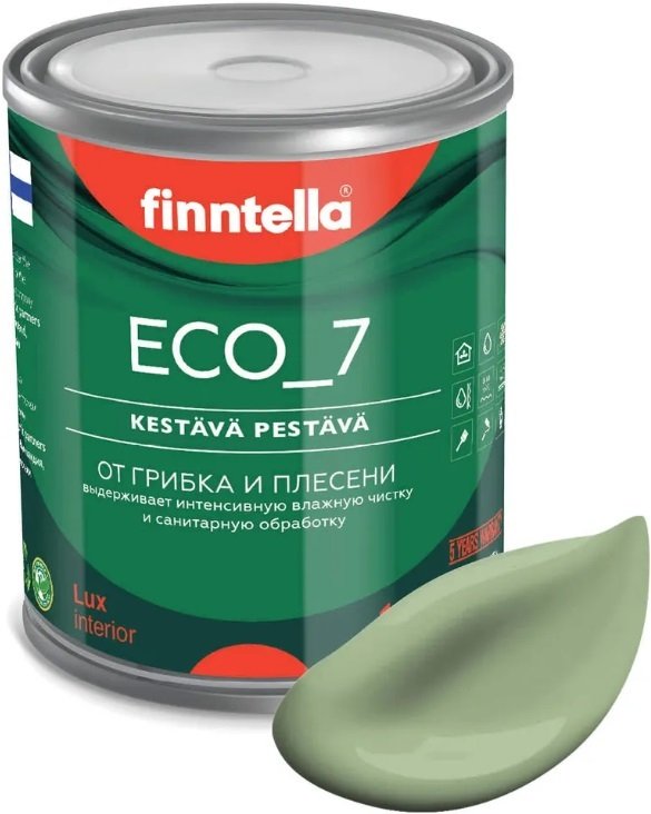 

Краска Finntella Eco 7 Sypressi F-09-2-1-FL026 0.9 л (светло-зеленый)