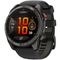 Умные часы Garmin Fenix 8 Pro 51 мм (серый, черный силиконовый ремешок)