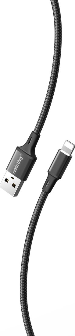 Кабель SmartBuy S14 iK-522-S14 USB Type-A - Lightning (2 м, черный)