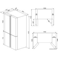 Четырёхдверный холодильник Smeg FQ60CAO5