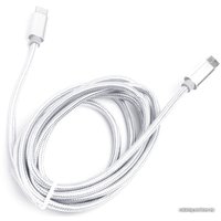 Кабель Atom USB Type-C - USB Type-C (1.8 м, серебристый)