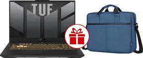 

Игровой ноутбук ASUS TUF Gaming F17 FX707ZC4-HX095 + сумка Goody Grandis 17.3" (синий)