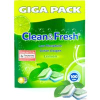 Таблетки для посудомоечной машины Clean&Fresh All in 1 (100 шт)