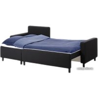 Угловой диван Ikea Лугнвик гранон черный