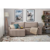 Угловой диван Mio Tesoro Дюссельдорф 293 1.5ек-1.5пф (1176 Savanna Plus Mocca)