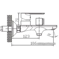 Смеситель Haiba HB60505 (хром)