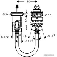 Скрытый механизм Hansgrohe Metropol 13159180